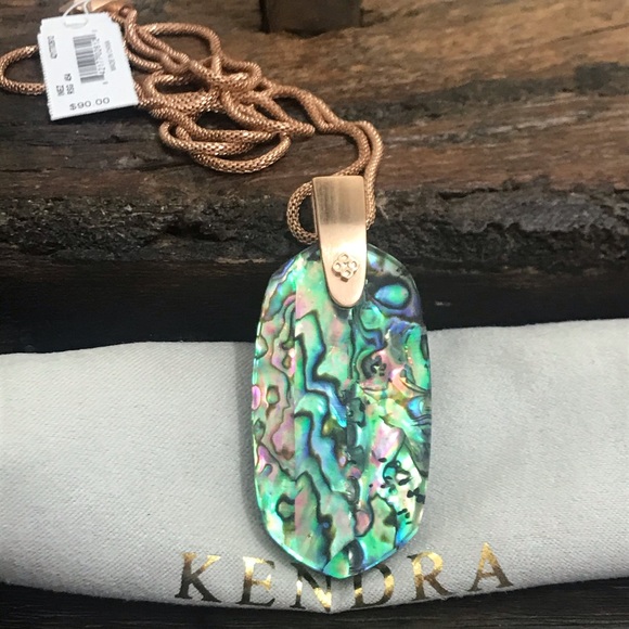 NWT Kendra Scott RSG Inez Necklace in Abalone! - Picture 4 of 11